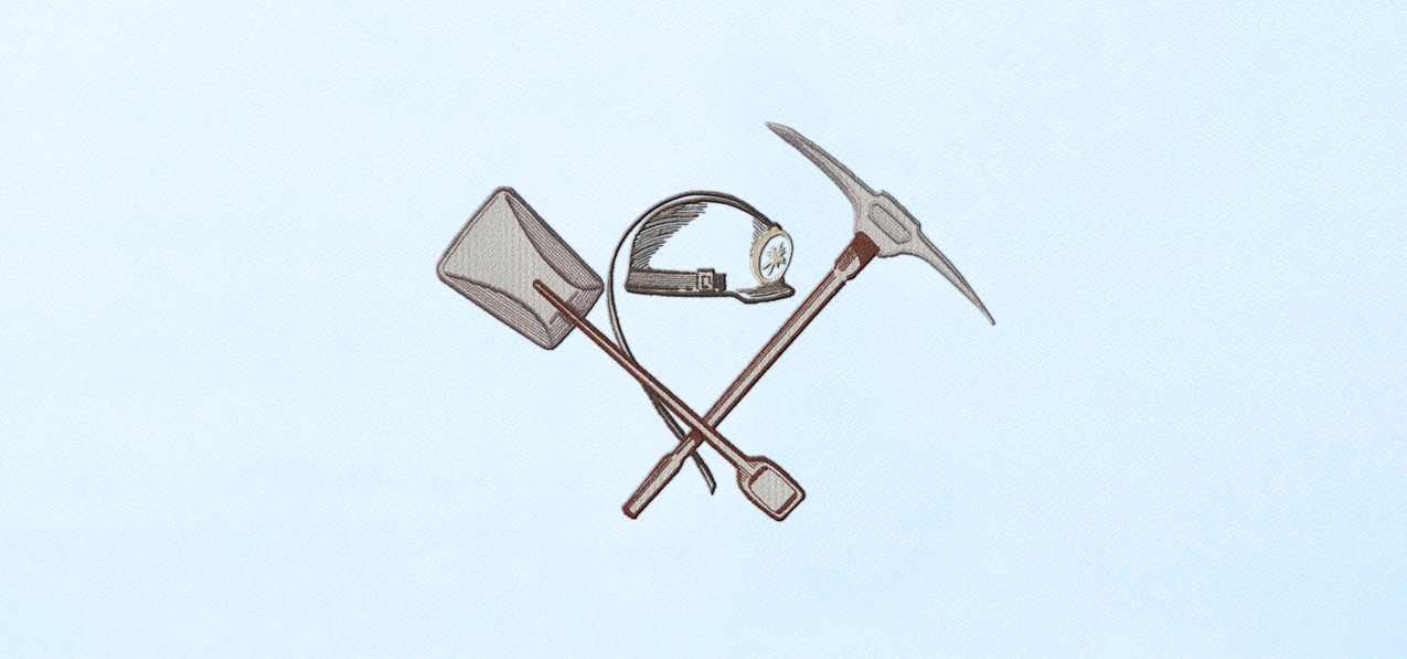 Coal Miner Blue PROOF